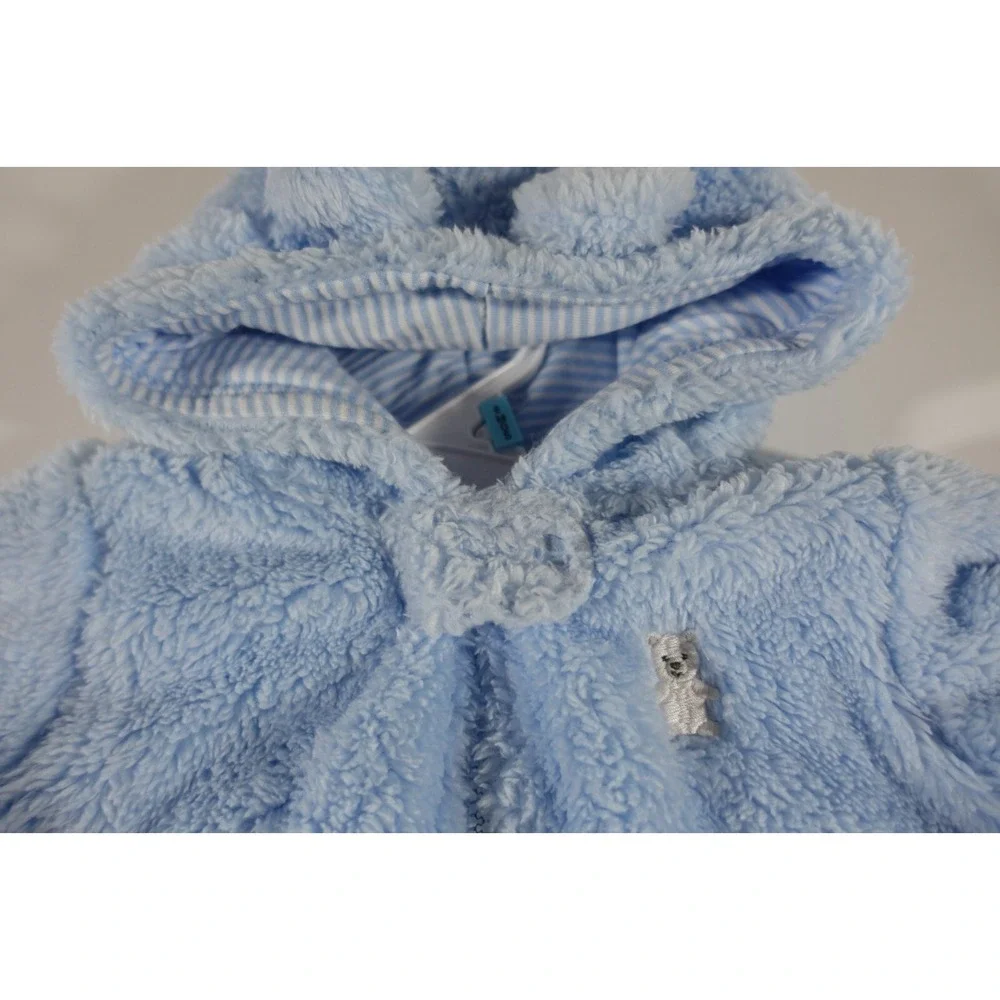 Carters Infant Sherpa Pram Suit Boys 6 Month Blue